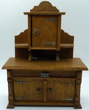 Antique German SIDEBOARD HUTCH 1:12 Dollhouse Miniature