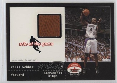 2001 Fleer Shoebox Collection Sole of the Game Ball /300 Chris Webber HOF 06xk
