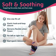 Ankle Ice Pack Wrap - Flexible Hot & Cold Packs - Ice Packs for Ankles and He...
