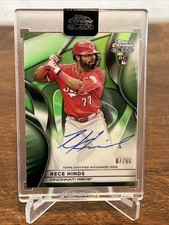 2025 Topps Chrome Black Green Refractor Auto Rookie /99 Rece Hinds #CBA-RHI