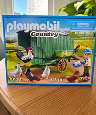 Playmobil Country 70138 H&uuml;hnerstall auf R&auml;dern Bausatz, 32-teilig