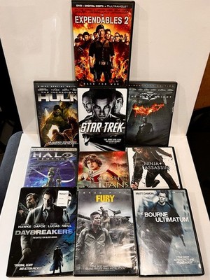 Hulk, The Expendables 2, Etc DVD Movie Lot Action - Great Condition - Lot of 10