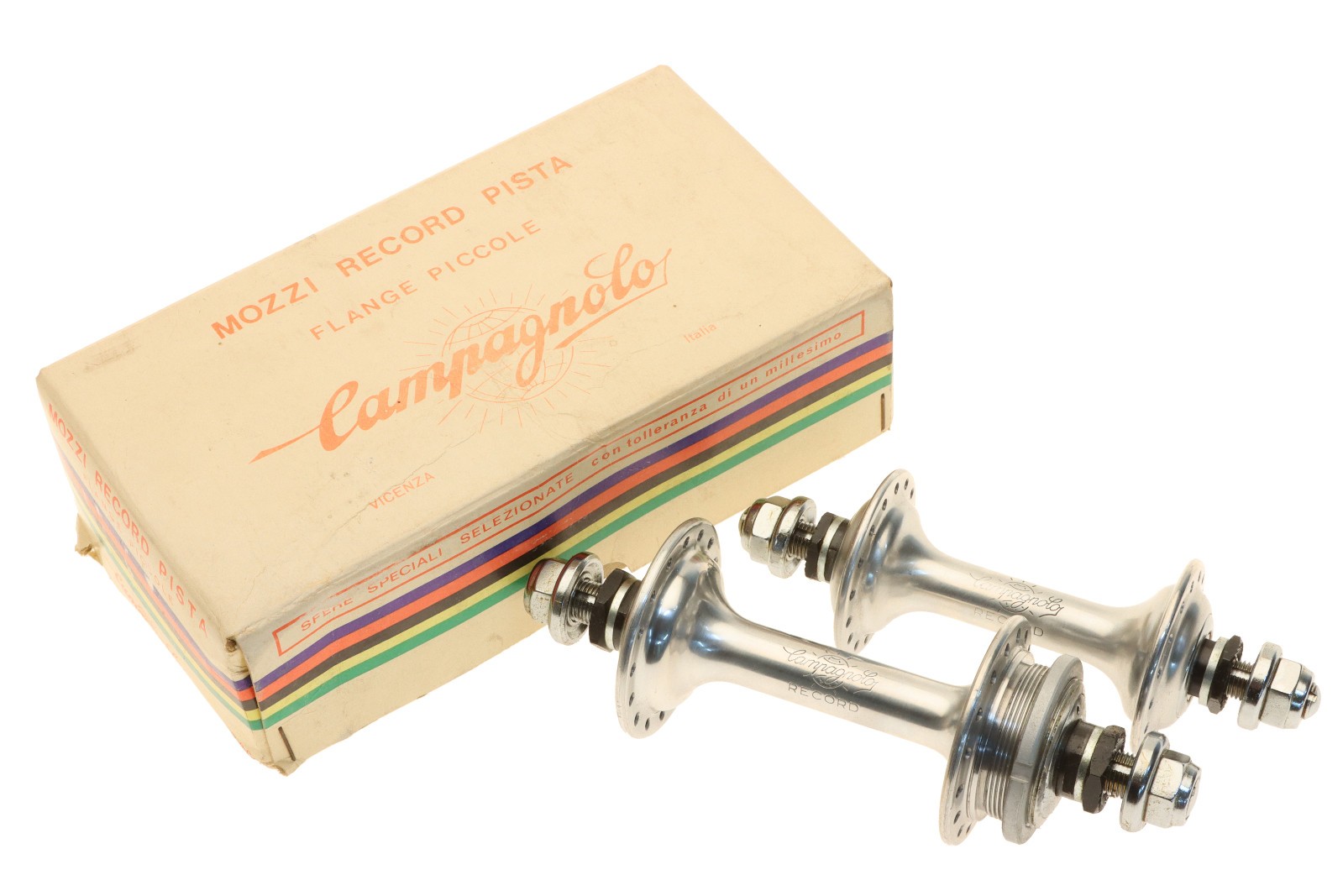 Campagnolo Nuovo Record Pista Track Hubset Low Flange 32h BSC Thread NOS NEW 96390₽