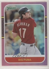 2021 Panini Donruss Retro 1987 Variation Holo Pink Lance Berkman (Big Puma) 0c6