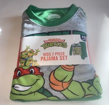 Teenage Mutant Ninja Turtles Kids 2 Piece Pajama Set Size L 10/12 Nickelodeon TM