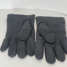 Vintage Sears Leather Gloves Men s Size M Lining Is 100 Orlon Acrylic Made USA