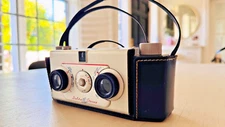 Delta Stereo 35mm Stereo Film Camera with Leather Case 