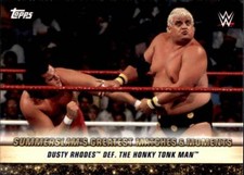 2019 Topps WWE Summerslam Greatest Matches GM-3 Dusty Rhodes def Honky Tonk Man