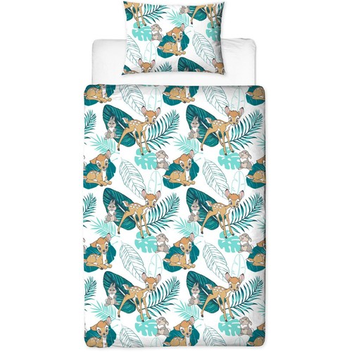 Bambi Palm Leaf Single Rotary Duvet Set Kids Bedding Official Bambi and Thumper - Picture 4 of 4