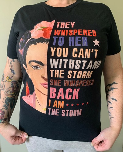 FRIDA KAHLO Art Shirt Ladies Sz. (S 