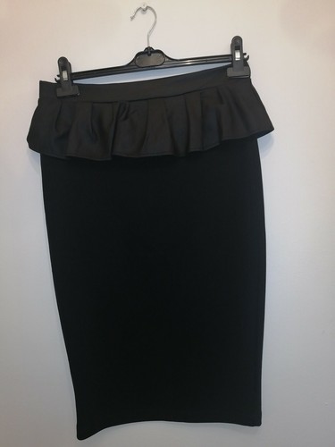 Black River Island Peplum Pencil Skirt Size 12 - Picture 10 of 11