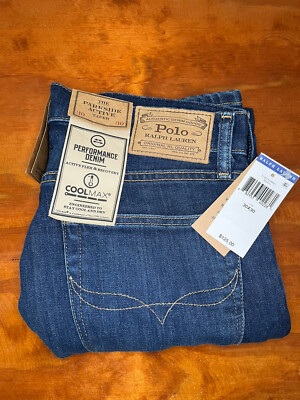 Polo Ralph Lauren Men's Blue Acive Tapered Stretch Jeans Pants