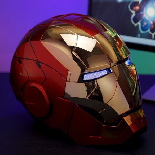 Iron Man MK5 Helmet Wearable Voice-control Mask Toy Gifts Cosplay Marvel MCU - Picture 6 of 25
