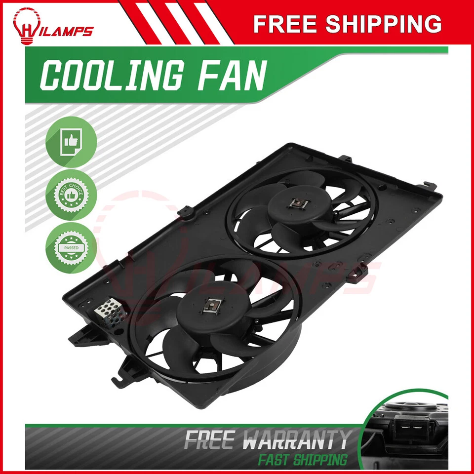 Ventilador de refrigeración doble radiador para Ford Contour Mercury Cougar Mystique 620-104 Foto 2 de 4