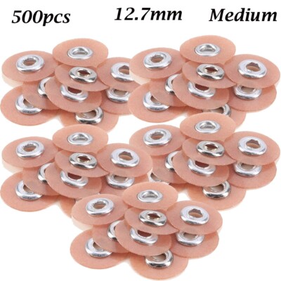 500PCS Dental SOFLEX Composite Polishing Finishing Discs 12.7mm Medium