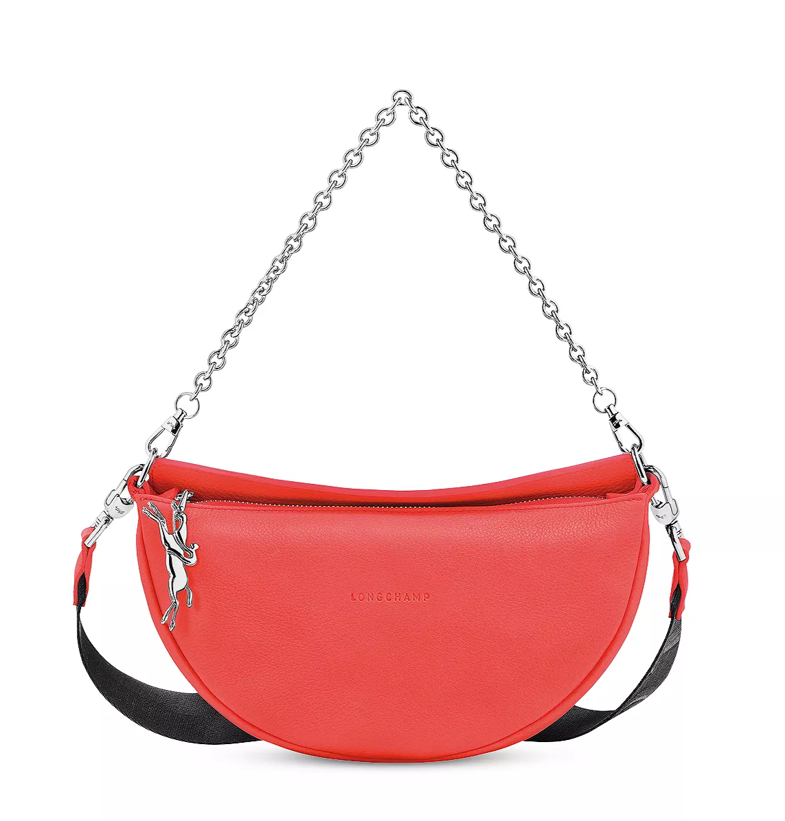Longchamp Smile Leather Half Moon Crossbody Clutch Bag ~NWT Longchamp Smile Leather Half Moon Crossbody Clutch Bag ~NWT