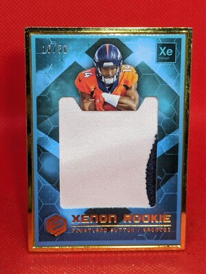 2018 Panini Elements Courtland Sutton Gold Border Patch XENON **16/50**