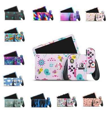 Nintendo Switch Aufkleber Folien V1 & OLED JoyCon Skins Sticker Design Schutz