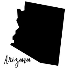 New Arizona Vinyl Decal For Crafts Glasses Cars Laptops Signs Pick size Color
