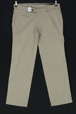 Digel Mens Chino Trousers 24 Grey Light Grey Straight Regular Fabric Cotton J1589