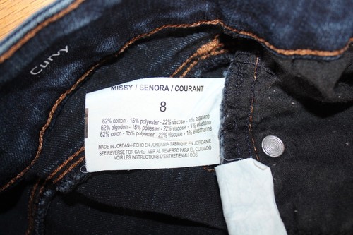 Women's Gloria Vanderbilt All Around Slimming Effect Curvy Denim Skimmer Size 8 - Picture 4 of 4