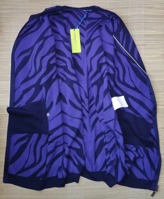 Abito Versace Jeans Filato Soverato in maglia zip intera 2 tasche frontali