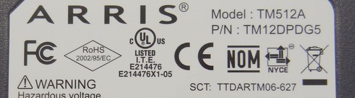Arris Touchstone Telephony Modem TM512 TM12DPDG5 - Picture 6 of 6