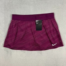 Nike Womens NikeCourt Tennis Skirt Skort CJ6734-609 Burgundy Size Medium NEW