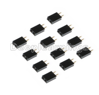 20PCS New Single Row 1x2 Pins 2.54mm Pitch Female Header Straight