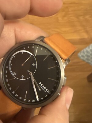 Skagen Connected Men's Hagen Titanium and Leather Hybrid