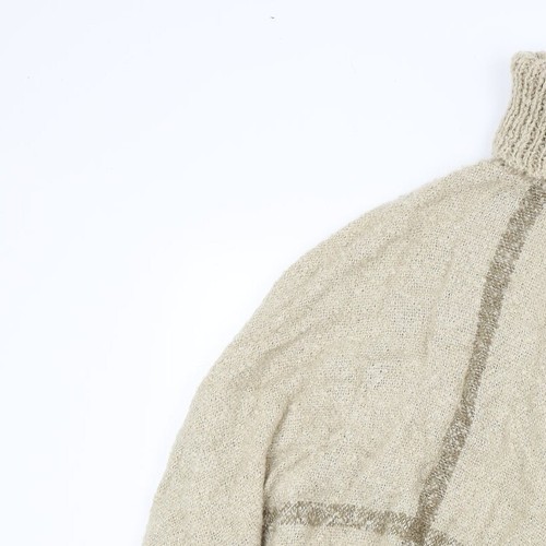New Look Womens Beige Roll Neck Acrylic Blend Shrug Jumper One Size - Picture 3 of 12