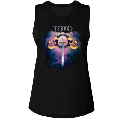 Toto Debut Album Cover Space Galaxy 1978 Women's Muscle Tank T
