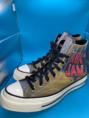 Converse CHUCK 70 HI Brown Solar Red Electric Aqua Sneakers Sz 7M/9W 171692C