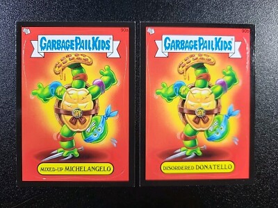 SP Black TMNT Teenage Mutant Ninja Turtles Spoof Card Set Garbage Pail Kids 2013