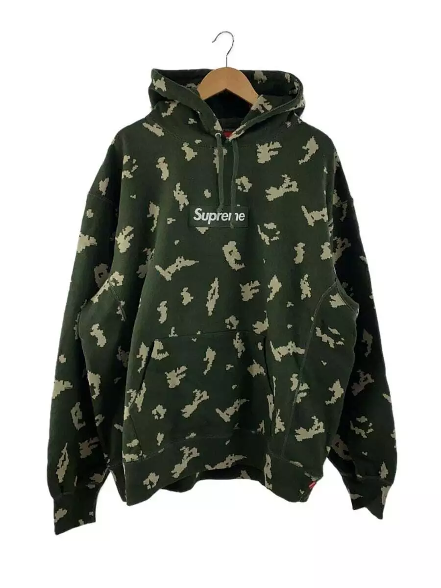 Sweat à capuche Supreme Box Logo vert XXL occasion