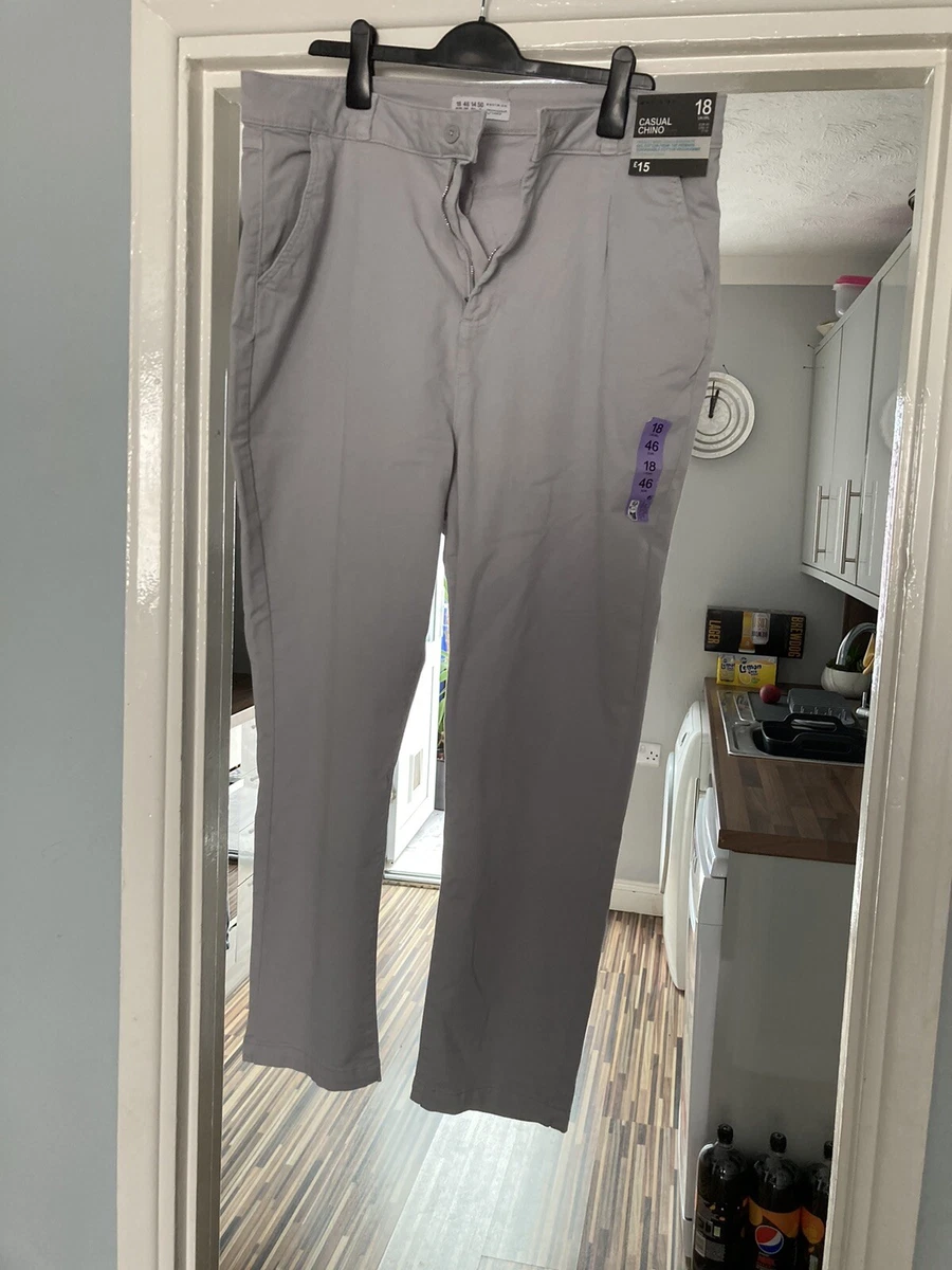 Primark grey trousers sales
