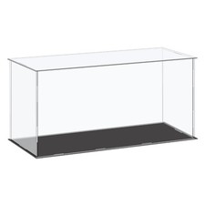 Acrylic Display Case Plastic Box Cube Storage Box Clear 41x16x20.5cm