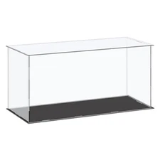 Acrylic Display Case Plastic Box Cube Storage Box Clear 41x16x20.5cm