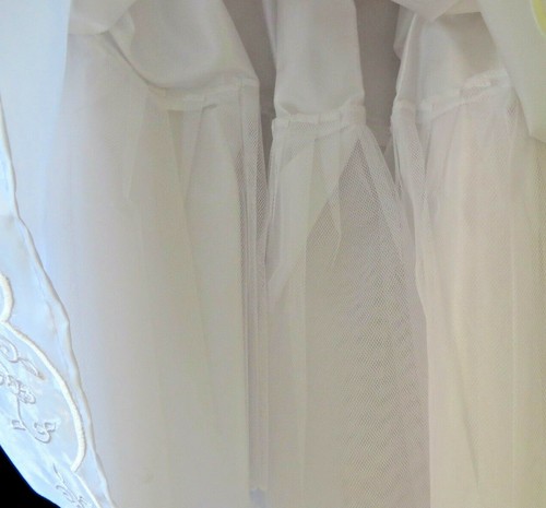 Peachy Kids Special Occasion Dress & Sheer Shrug Solid White Size 10 #12633 - Picture 5 of 8