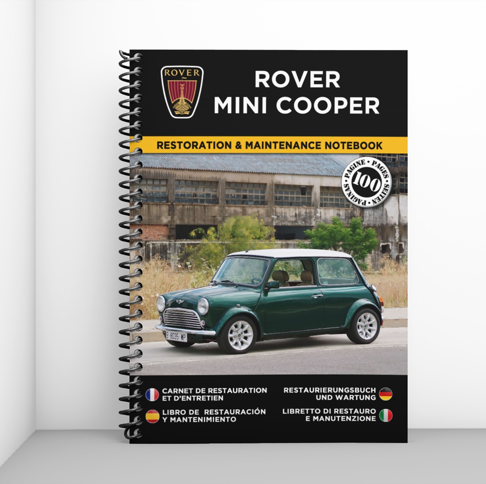 Carnet de restauration ROVER MINI COOPER pour suivre l'entretien de votre youngtimer