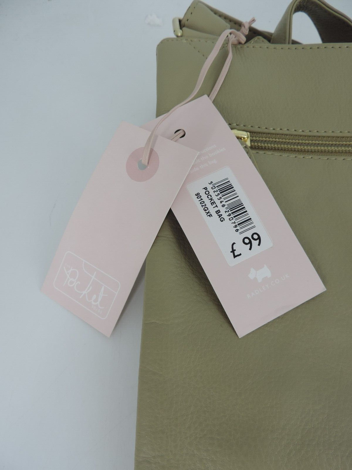 Radley London Leather Pocket Bag Beige RRP £99 LN130 DD 09 image 4