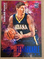 2014-15 Court Kings Remarkable Rookies SAPPHIRE Damjan Rudes SP #d/499 Pacers
