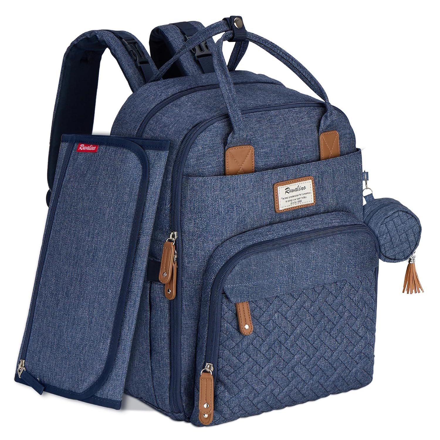 Mochila para bolsa de pañales, paquete de viaje multifunción para maternidad