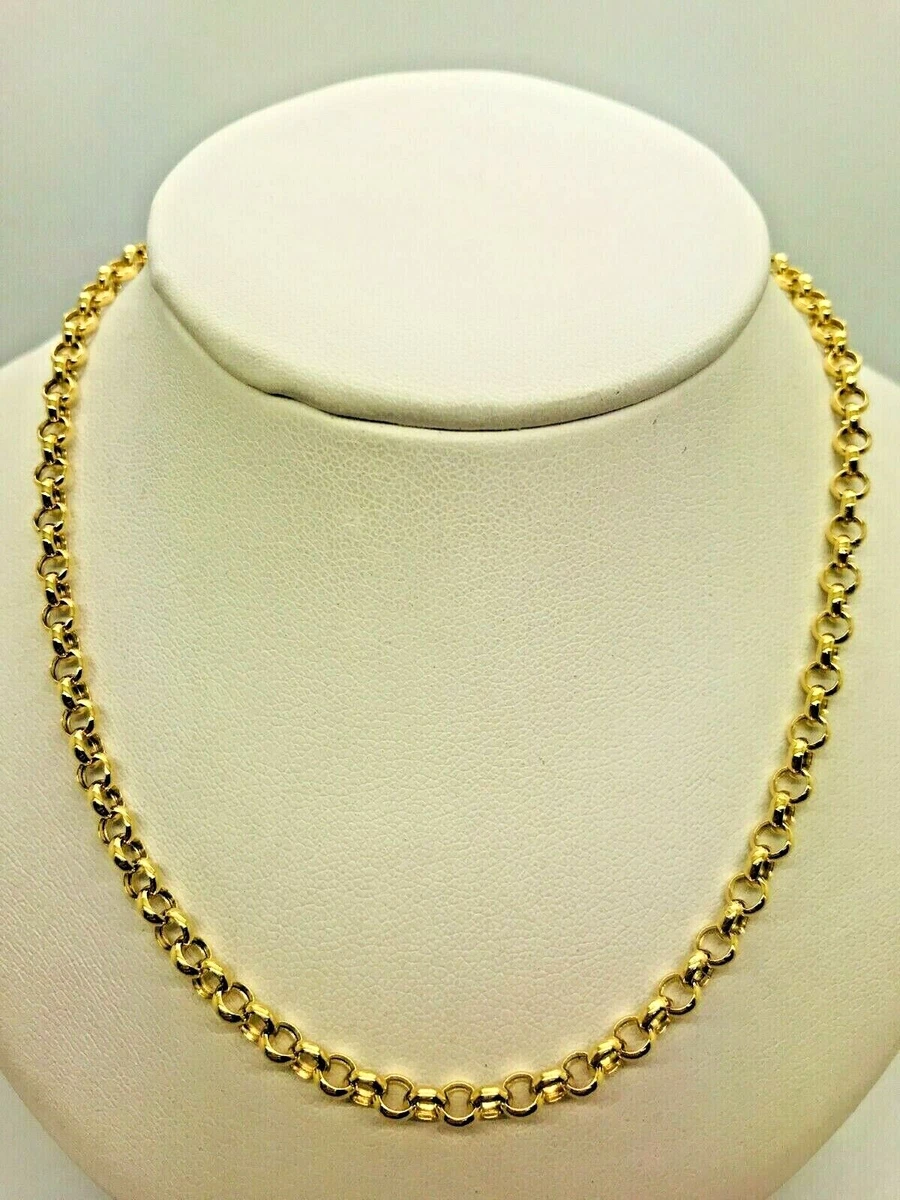 9ct Yellow Gold Round Belcher Chain 4.0mm 24