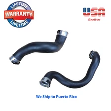 2 Intercooler Hose Driver Left & Right Side Fit Mercedes C250 2012-2015