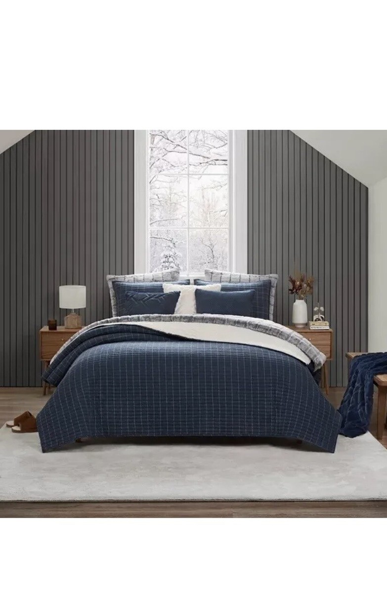 【HOWTOVENUS 】 Quilt Tile Bustier - Blue Better Homes & Gardens Tencel Quilt, Blue Cove, Full/Queen