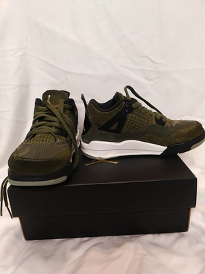 #ad #ad Nike Air Jordan 4 Retro SE Craft Olive Kids Size 11C FB9929 200 $35.00