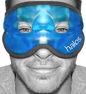 MyHalos Cooling Eye Mask - Reusable Gel Eye Mask Cold Pack - Our Ice Eye Mask