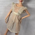 APRON ~ FITS MODEL MUSE SUPERSTAR SIZE SHEER POLKA DOT VINTAGE DOLL ACCESSORY