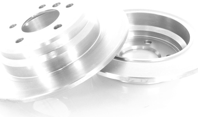 2x Solid Brake Discs Rear Right and Left for BMW 5 E39 1996- [298 61 10-5]